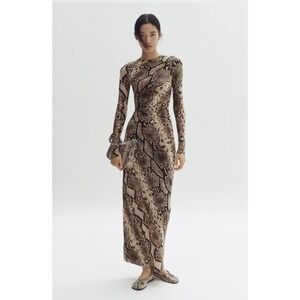 H&M | Dresses | Hm Brown Ruched Button Up Dress | Poshmark